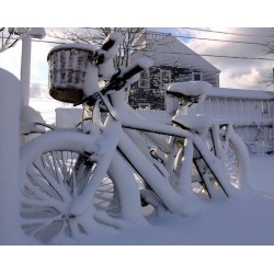 Уход за велосипедом при зимнем катании